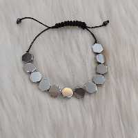 دستبند مدل حدید طرح شش ضلعی کد 111