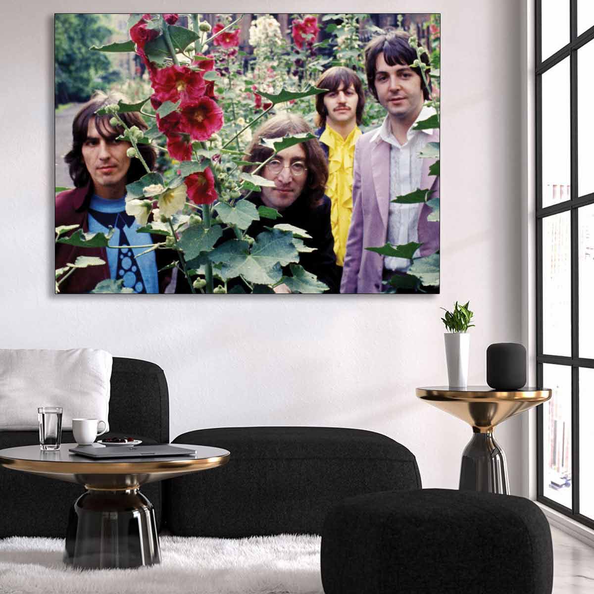 تابلو شاسی گالری استاربوی طرح جان لنون مدل بیتلز 06
