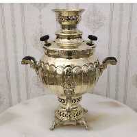 سماور زغالی برنجی6لیتری(سنگین) سماورزغالی