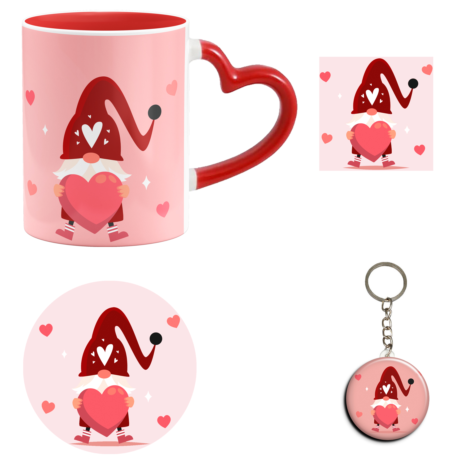 ست هدیه ماگ مدل روز عشق طرح عاشقانه کد M27