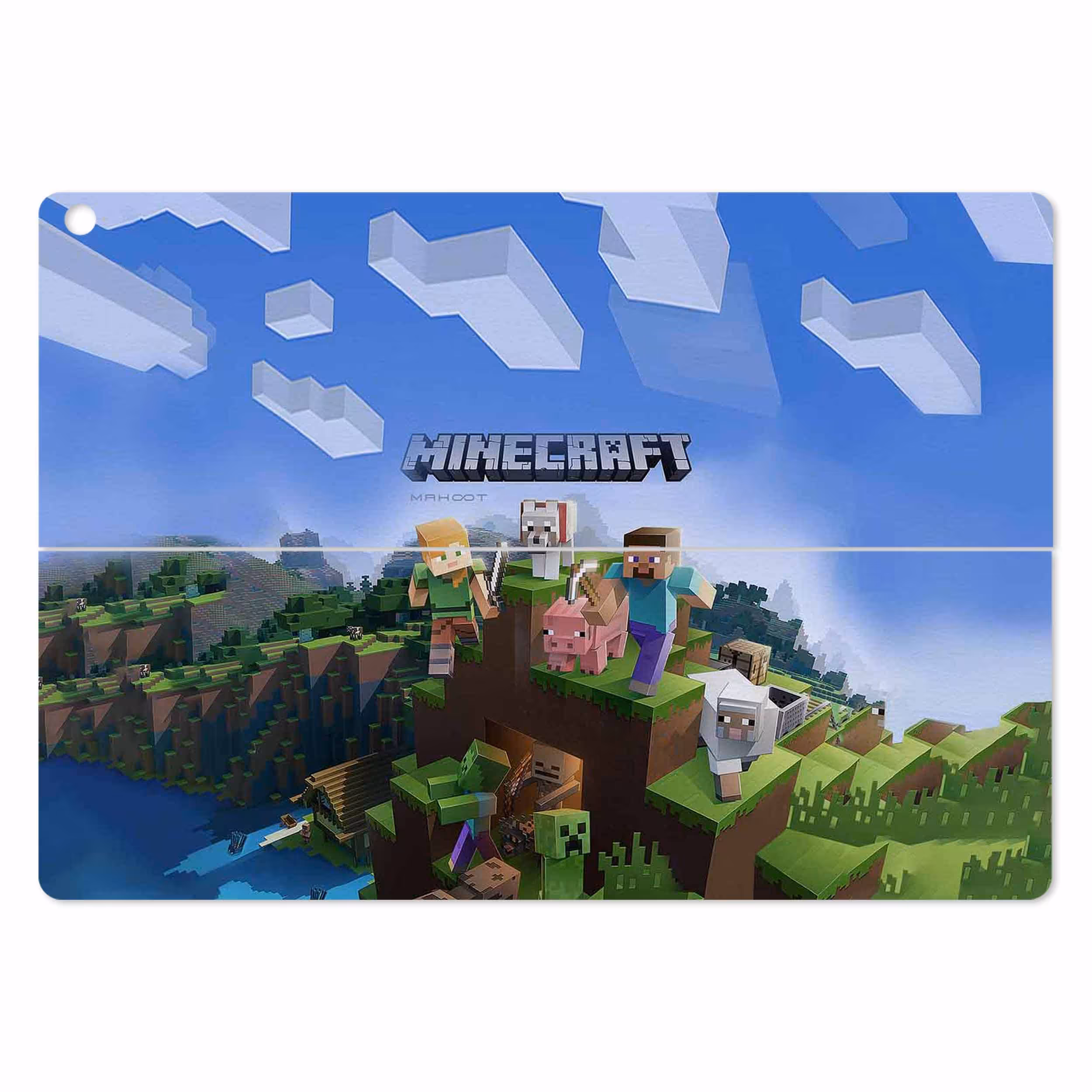 برچسب پوششی ماهوت مدل Minecraft-Game مناسب برای تبلت ایسوس Transformer 3 Pro 2016