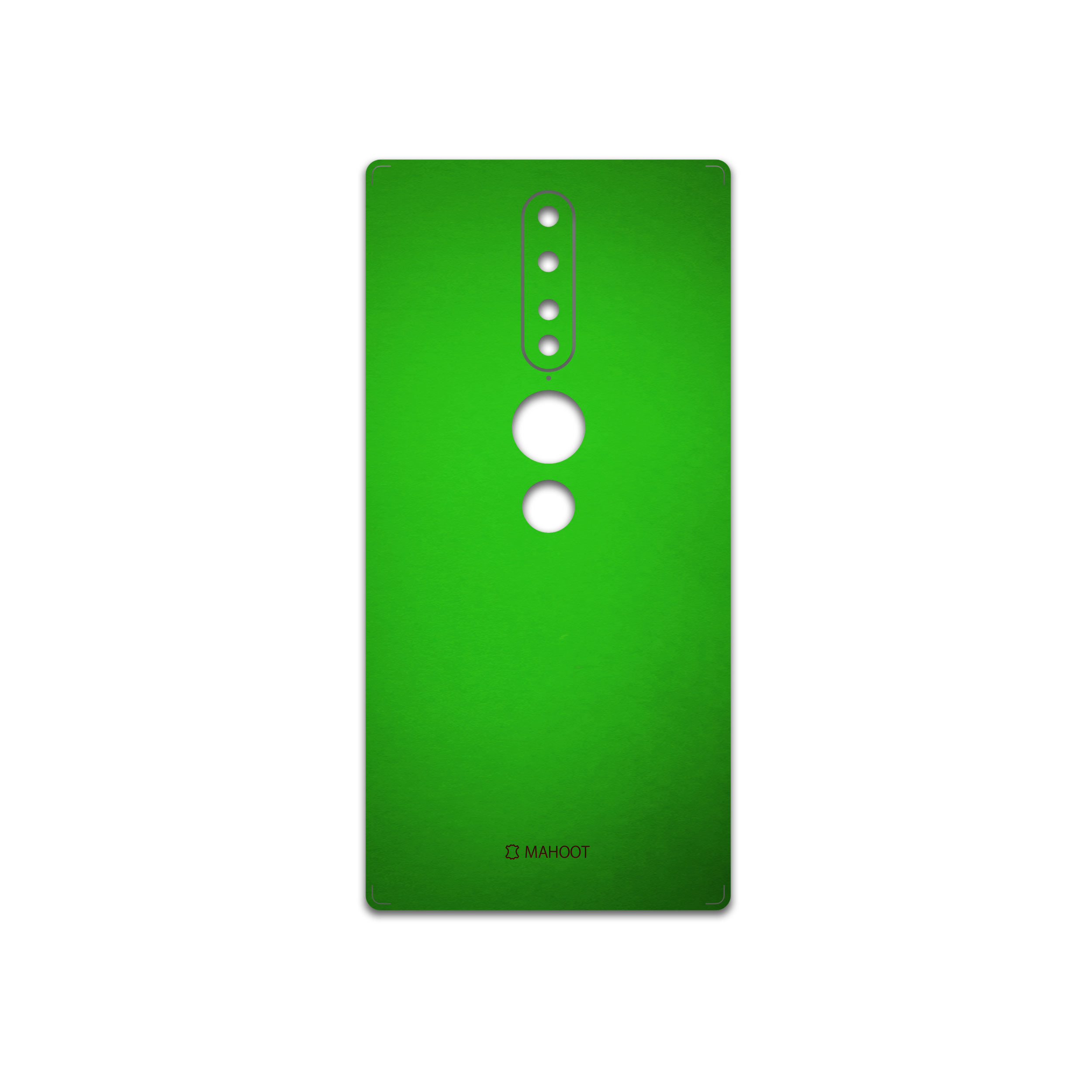 برچسب پوششی ماهوت مدل Metallic-Green مناسب برای گوشی موبایل لنوو Phab2 Pro