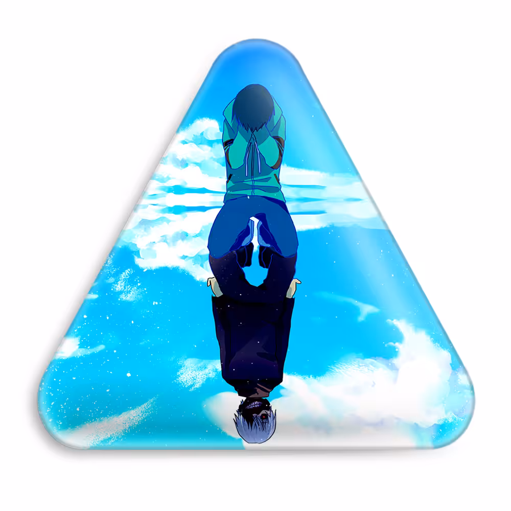 پیکسل خندالو طرح کانکی کن انیمه توکیو غول مدل مثلثی کد 11912