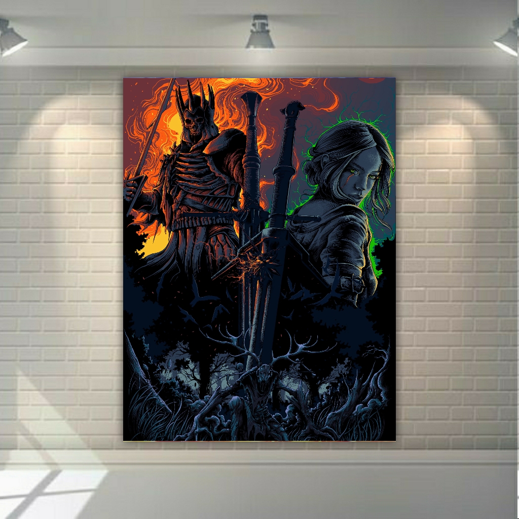 تابلو بوم طرح گیم ویچر مدل SDB1304