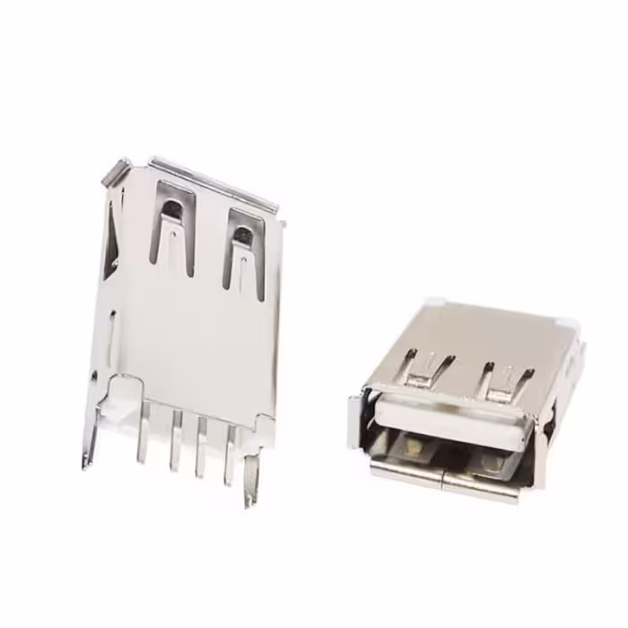 کانکتور مادگی USB A مدل ایستاده کوتاه بسته دو عددی