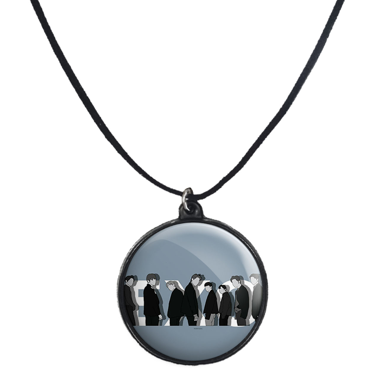 گردنبند پرمانه طرح exo کد pmb.14167 مدل دو طرفه