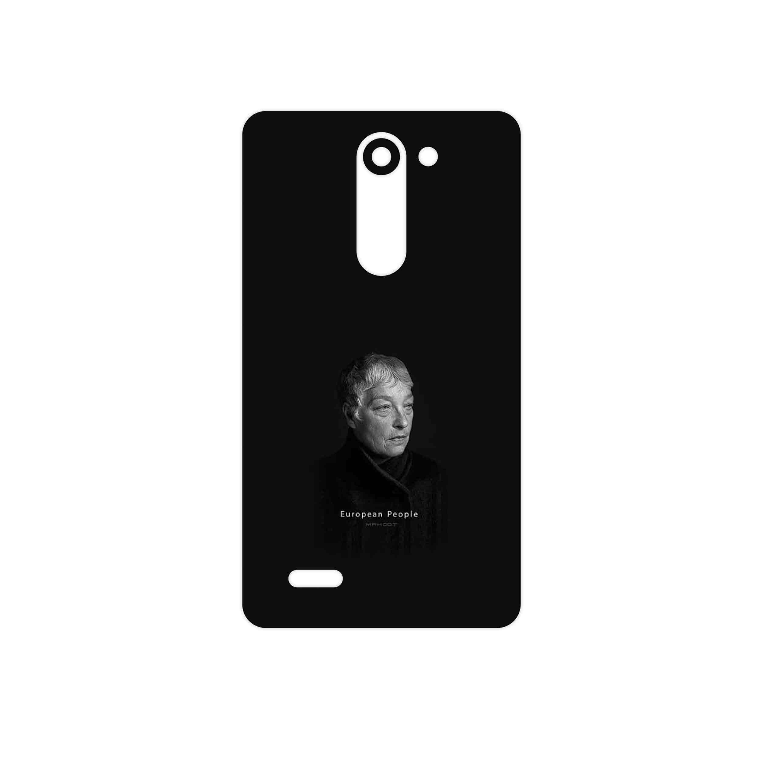 برچسب پوششی ماهوت مدل Portrait of a European Woman مناسب برای گوشی موبایل ال جی L Bello