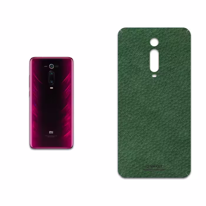 برچسب پوششی ماهوت مدل Green-Leather مناسب برای گوشی موبایل شیائومی Mi 9t