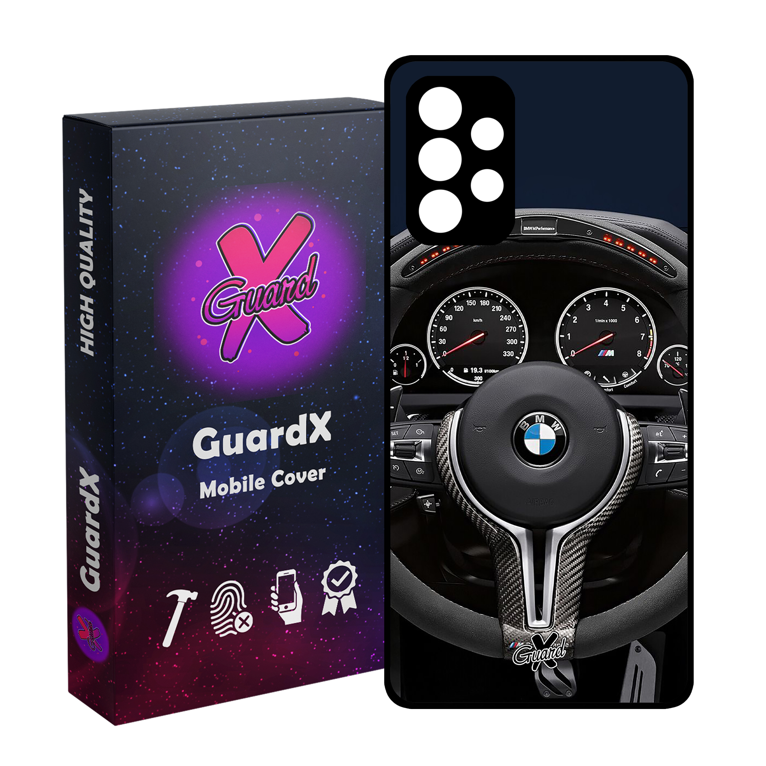 کاور گارد ایکس طرح BMW مدل Glass10345 مناسب برای گوشی موبایل سامسونگ Galaxy A72