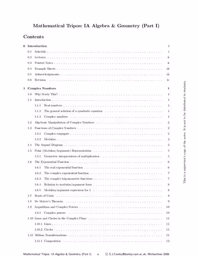 خرید و دانلود نسخه کامل کتاب Algebra and Geometry, Part I