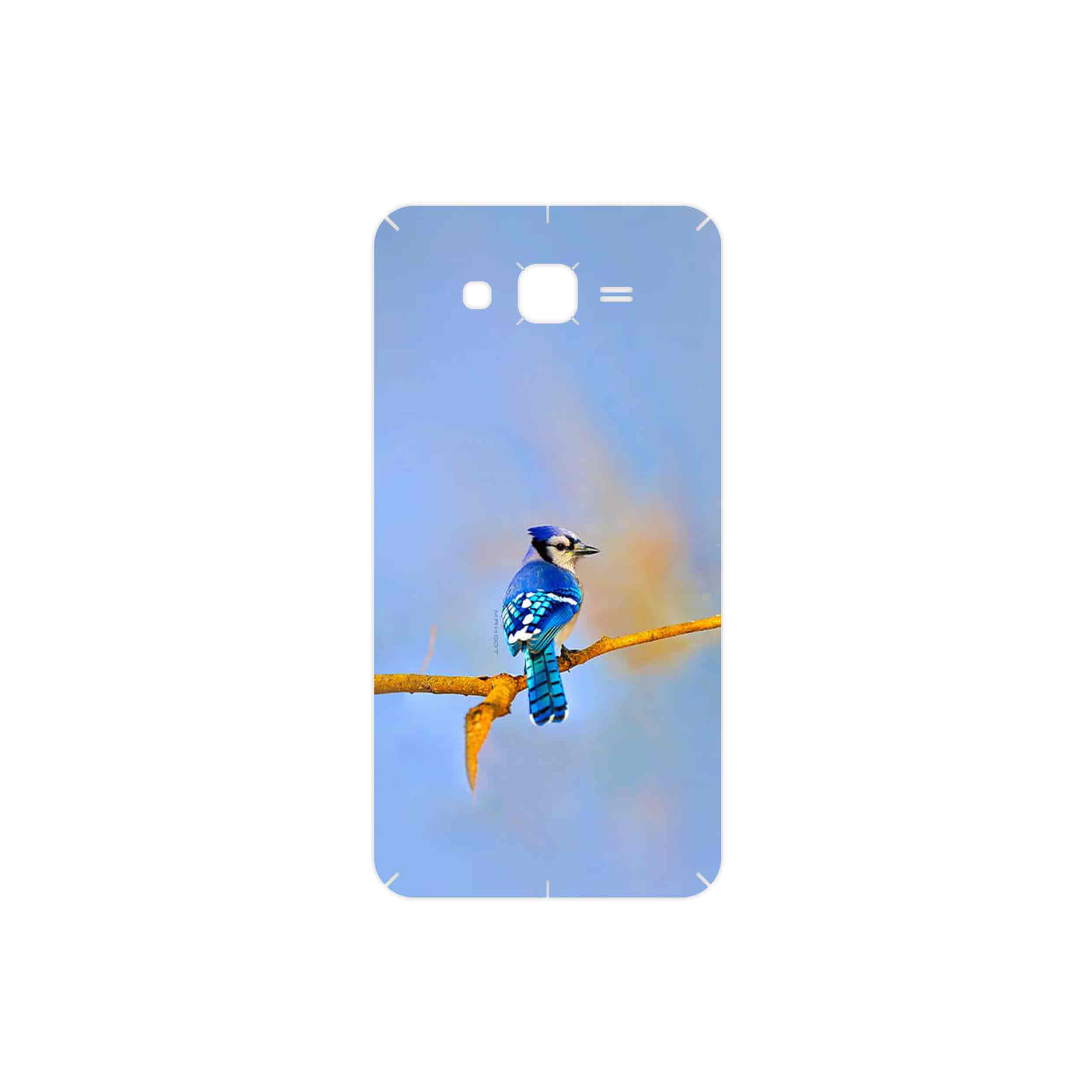 برچسب پوششی ماهوت مدل Cyanocitta cristata مناسب برای گوشی موبایل سامسونگ Galaxy J7 2015