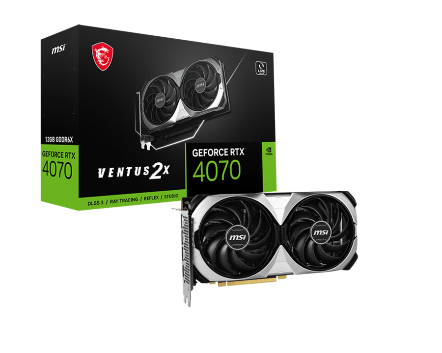 کارت گرافیک  ام اس آی مدل GeForce RTX™ 4070 VENTUS 2X 12G با حافظه 12 گیگابایت