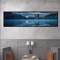تابلو بکلیت طرح منظره دریاچه مدل کشیده B-7618