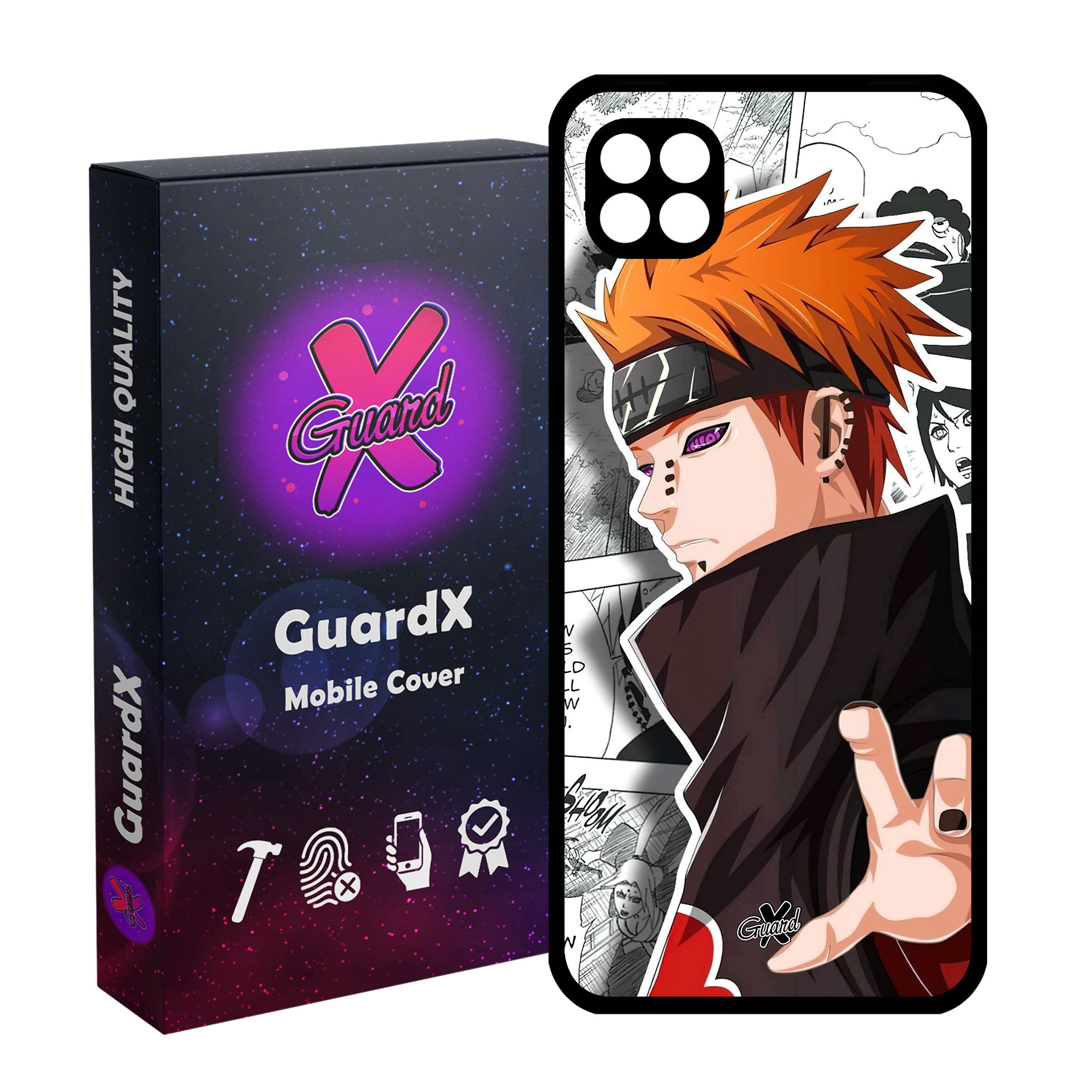 کاور گارد ایکس طرح Naruto Anime مدل Glass10554 مناسب برای گوشی موبایل سامسونگ Galaxy A22 5G