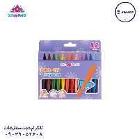 پاستل ارگونومیک 2 سر 12 رنگ 92426 اسکول فنس