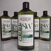 سان وی شامپو مو چرب فاقد سولفات SUNWAY TEA TREE OIL SHAMPOO  برای انواع مو و مو چرب حاوی روغن درخت چای SULFATE FREE 