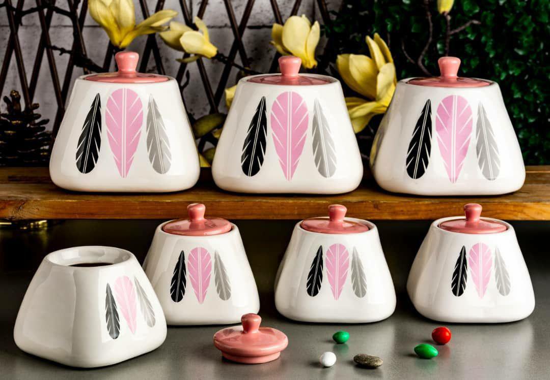 پاسماوری هفت پارچه رومی (صورتی)