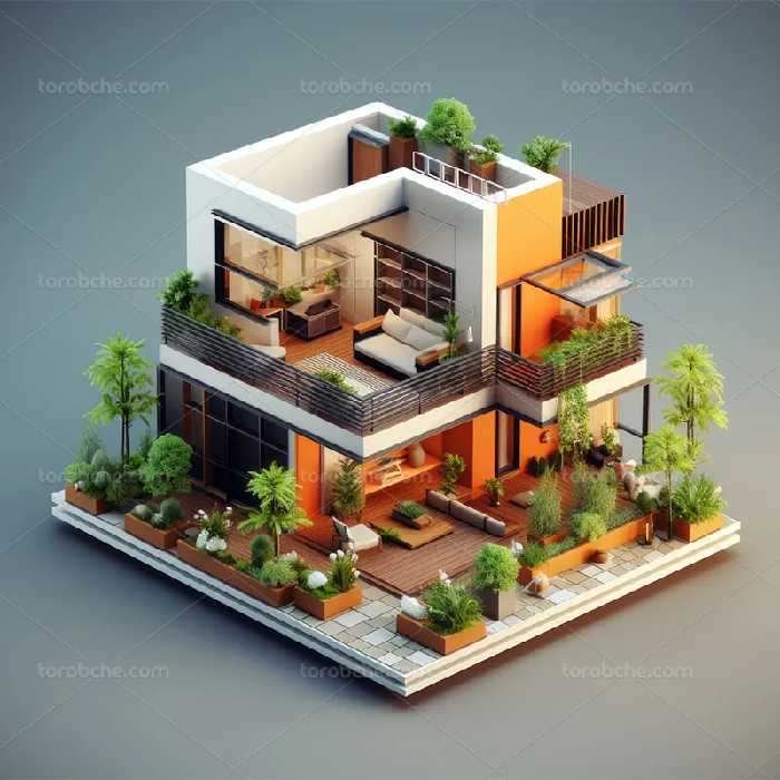 عکس ساختمان سه بعدی | گرافیک با طعم تربچه