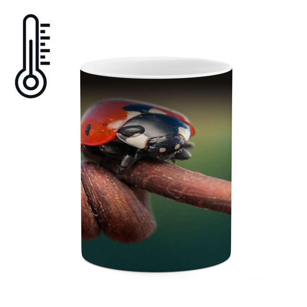 ماگ حرارتی کاکتی طرح کفشدوزک مدل mgh14646