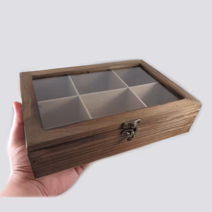 جعبه چای کیسه ای مدل چوبی کد TEA-3
