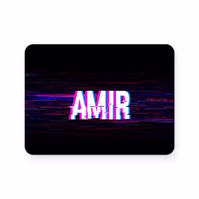 برچسب تاچ پد دسته پلی استیشن 4 ونسونی طرح AMIR
