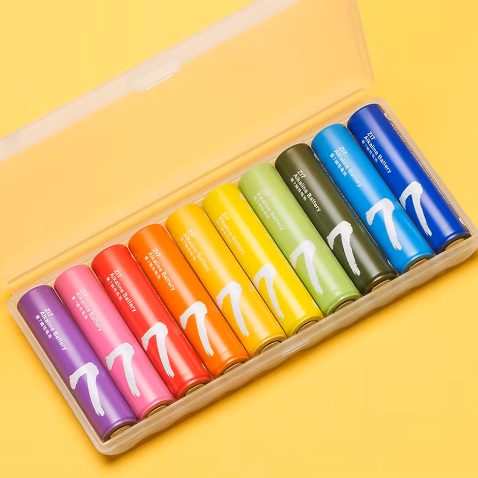 باتری رنگین کمانی شماره 7 AAA (10 کپسول) شیائومی Alkaine مدل ZI7