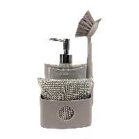 پمپ مایع ظرفشویی لیمون مدل 1919 به همراه فرچه و اسکاچ | کالا مکس