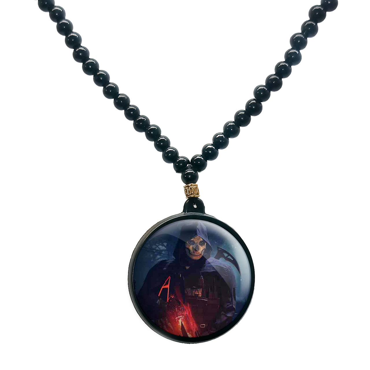 گردنبند پرمانه طرح call of duty کد pmd.7667 مدل دو طرفه