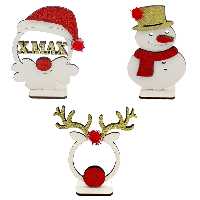 استند رومیزی تزیینی مدل کریسمس کد mk551 مجموعه 3 عددی