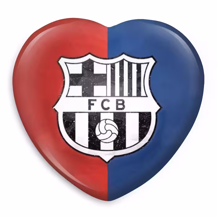 پیکسل خندالو طرح باشگاه بارسلونا مدل قلبی کد 2073