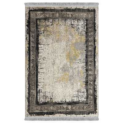 فرش ماشینی اولیا کد M300 زمینه نقره ای