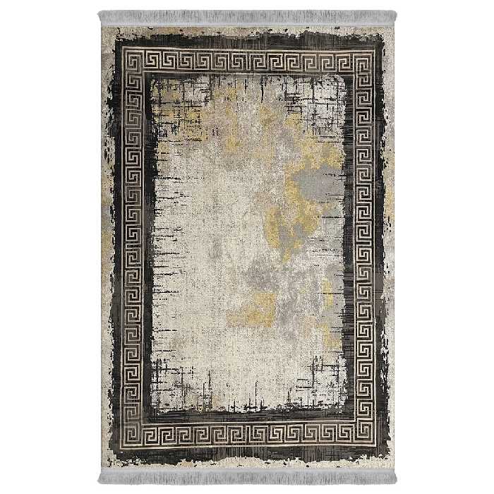 فرش ماشینی اولیا کد M300 زمینه نقره ای