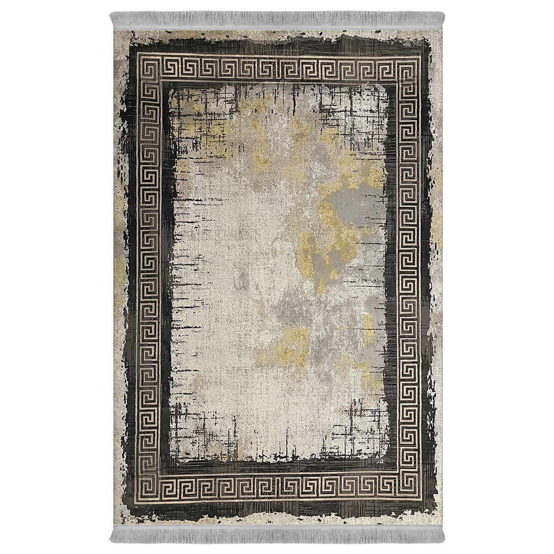 فرش ماشینی اولیا کد M300 زمینه نقره ای