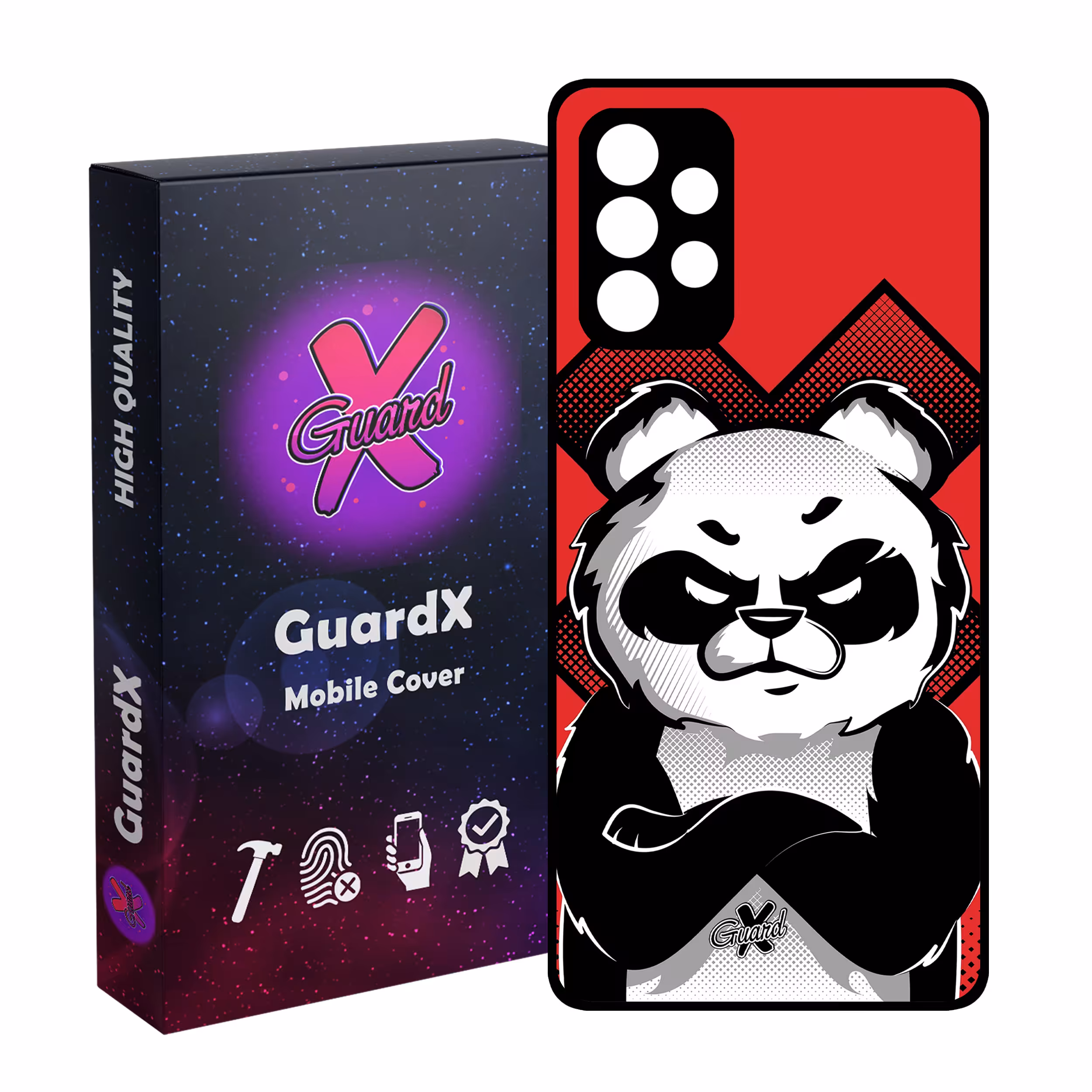 کاور گارد ایکس طرح Panda مدل Glass10301 مناسب برای گوشی موبایل سامسونگ Galaxy A13 4G