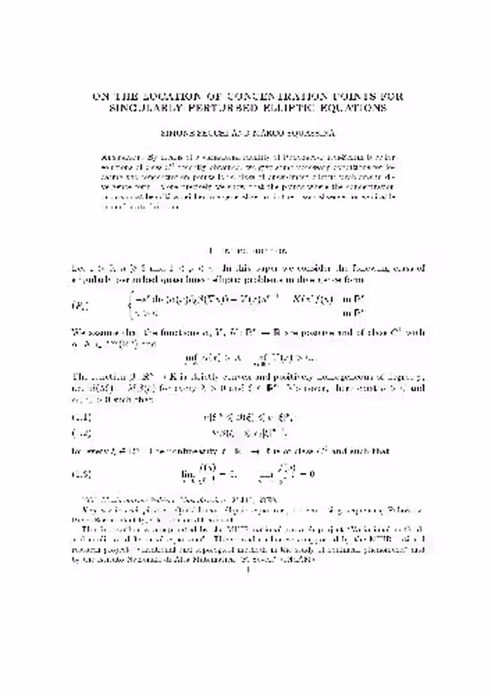 خرید و دانلود نسخه کامل کتاب On the location of concentration points for singularly perturbed elliptic equations