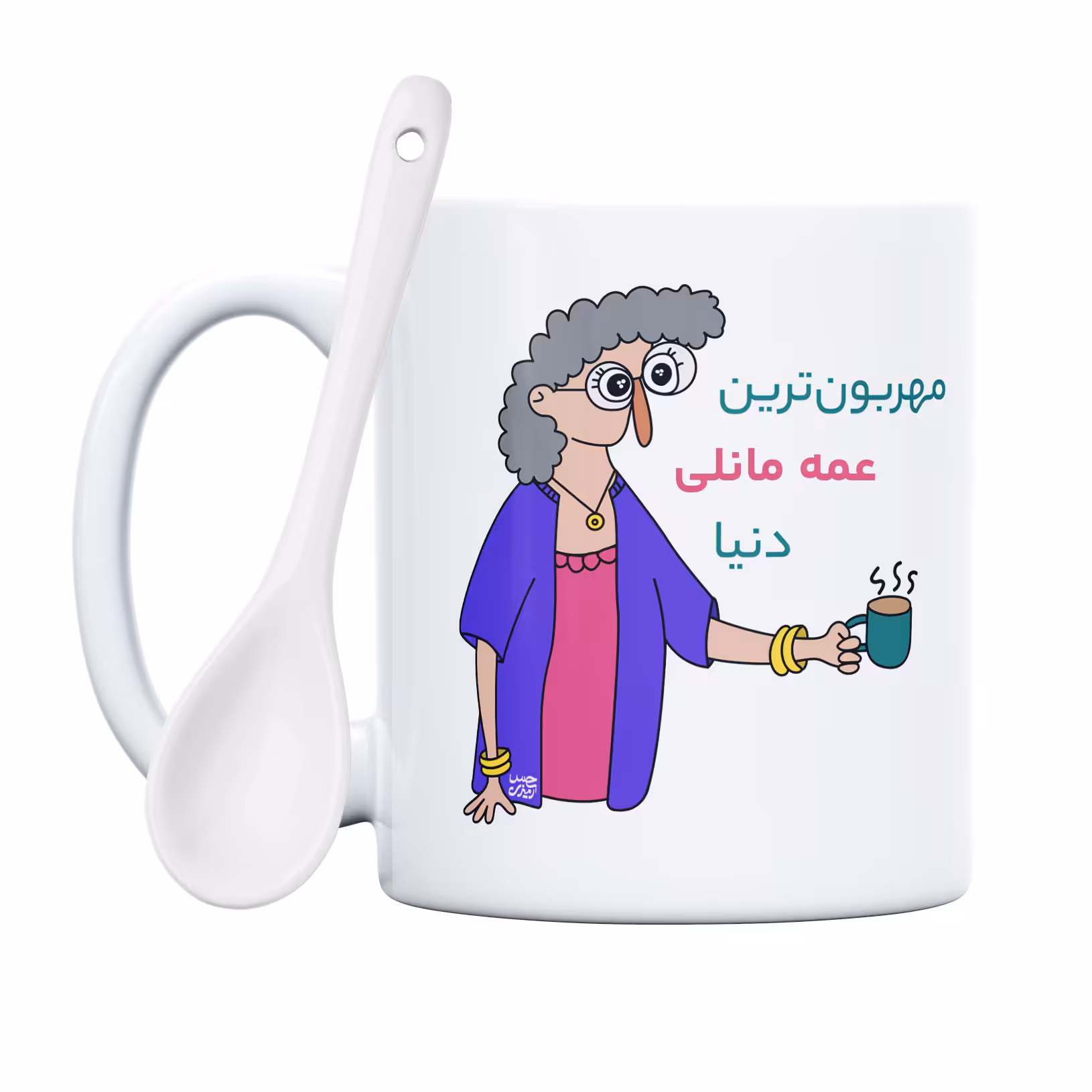 ماگ حس آمیزی طرح مهربون ترین عمه مانلی دنیا