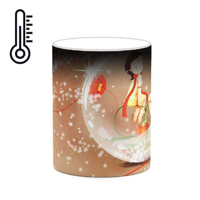 ماگ حرارتی کاکتی طرح عاشقانه مدل mgh20809