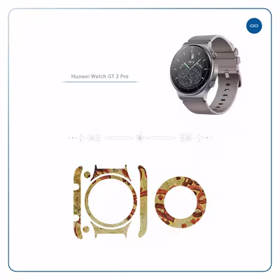 برچسب ماهوت طرح Nastaliq 5 مناسب برای ساعت هوشمند هوآوی Watch GT 2 Pro