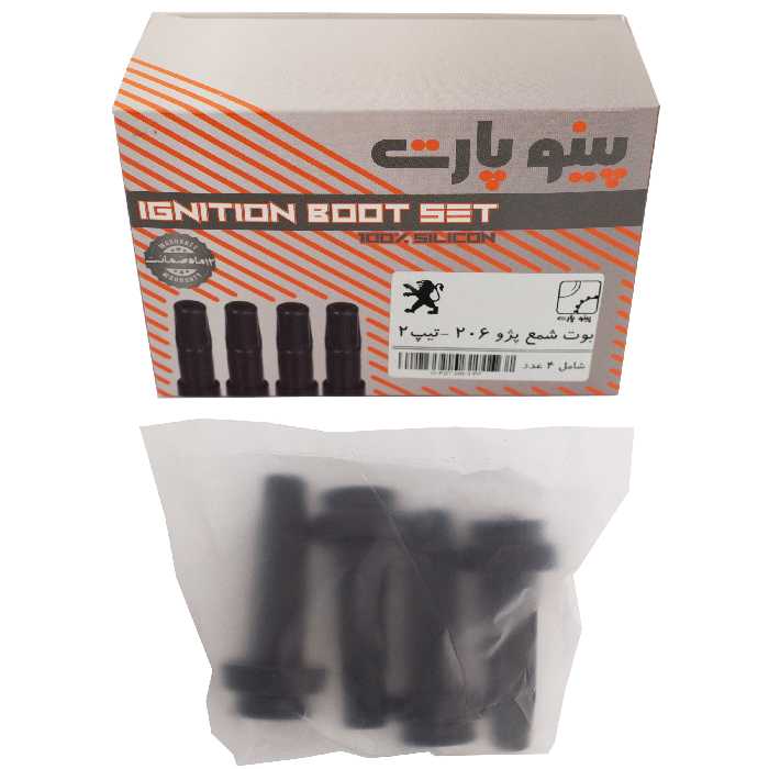 بوت وایر شمع خودرو پینوپارت مدل PB-PGT2 مناسب برای پژو 206 بسته 4 عددی