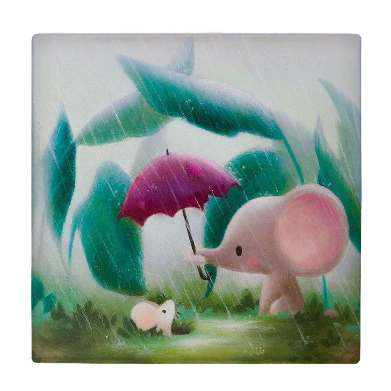  کاشی کارنیلا طرح نقاشی بچه فیل کد wkk3324