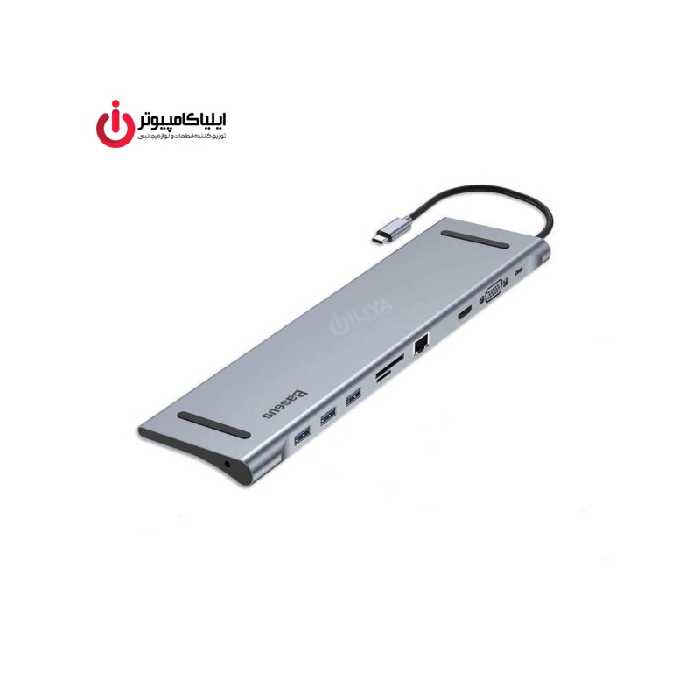 هاب USB 3 ده پورت بیسوس مدل CAHUB-F0G