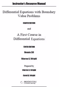 خرید و دانلود نسخه کامل کتاب [Soultion Manual] First Course in Differential Equations with Modeling Applications (10th Edition) BY Zill - Pdf