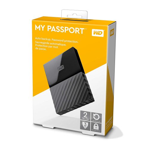 هارد اکسترنال 2 ترابایت مدل WD MY PASSPORT (دارای جعبه – سلامت 100% – کارکرد 4 روز – گارانتی الماس تا مورخ 1404/02/14)