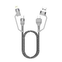 کابل تبدیل USB/USB-C به USB-C/لایتنینگ هترون مدل HC450P طول 1متر | کالا مکس