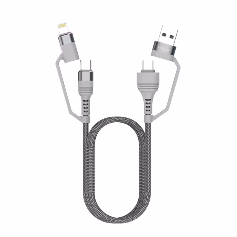 کابل تبدیل USB/USB-C به USB-C/لایتنینگ هترون مدل HC450P طول 1متر | کالا مکس
