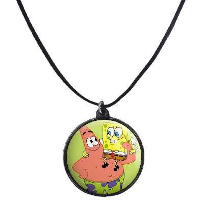 گردنبند پرمانه طرح باب اسفنجی کد pmb.215 