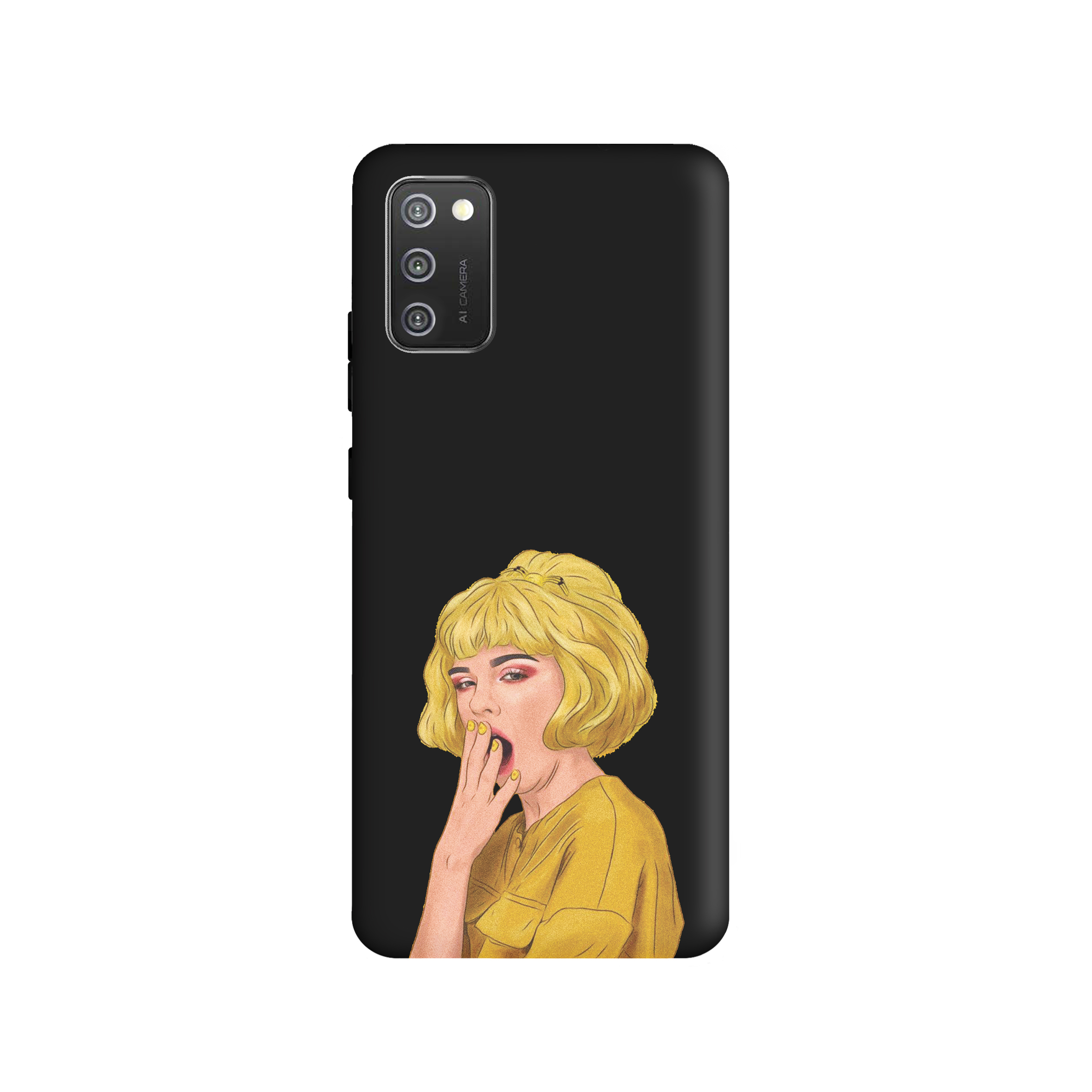 کاور طرح دختر خوابالو کد y240 مناسب برای گوشی موبایل سامسونگ Galaxy A02s