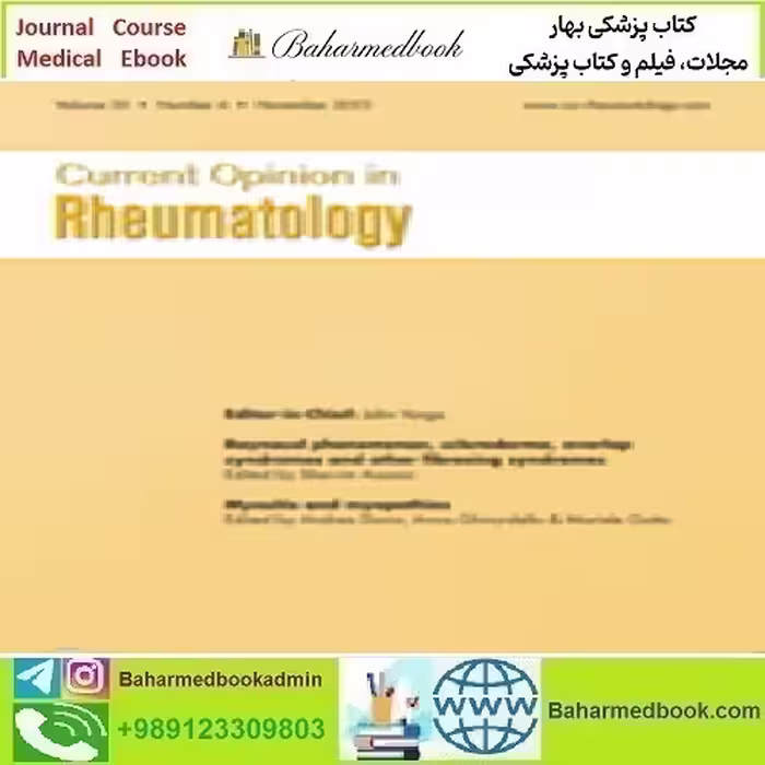 Current Opinion in Rheumatology Volume 35 1 to 6 2023 TRU