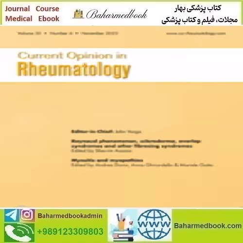 Current Opinion in Rheumatology Volume 35 1 to 6 2023 TRU