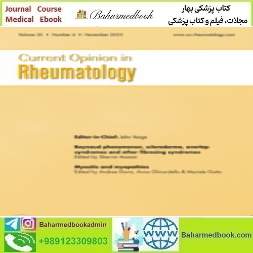 Current Opinion in Rheumatology Volume 35 1 to 6 2023 TRU